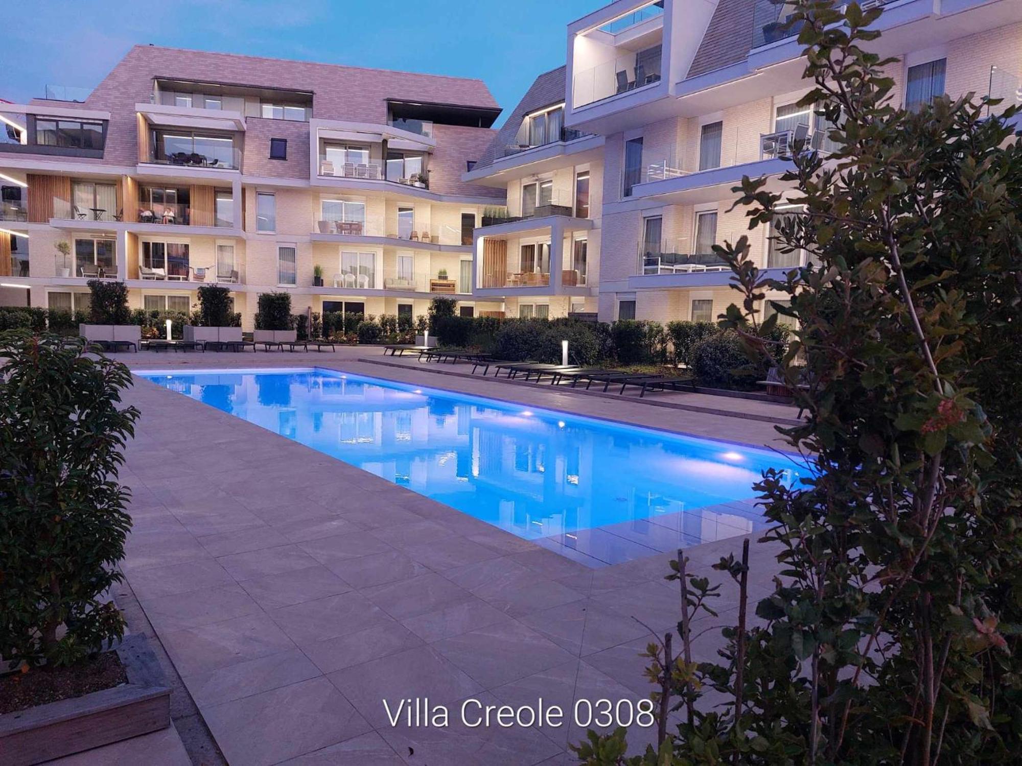 Villa Creole 0308 Luxe Appartement Met Verwarmd Zwembad Nieuwpoort Jachthaven Экстерьер фото