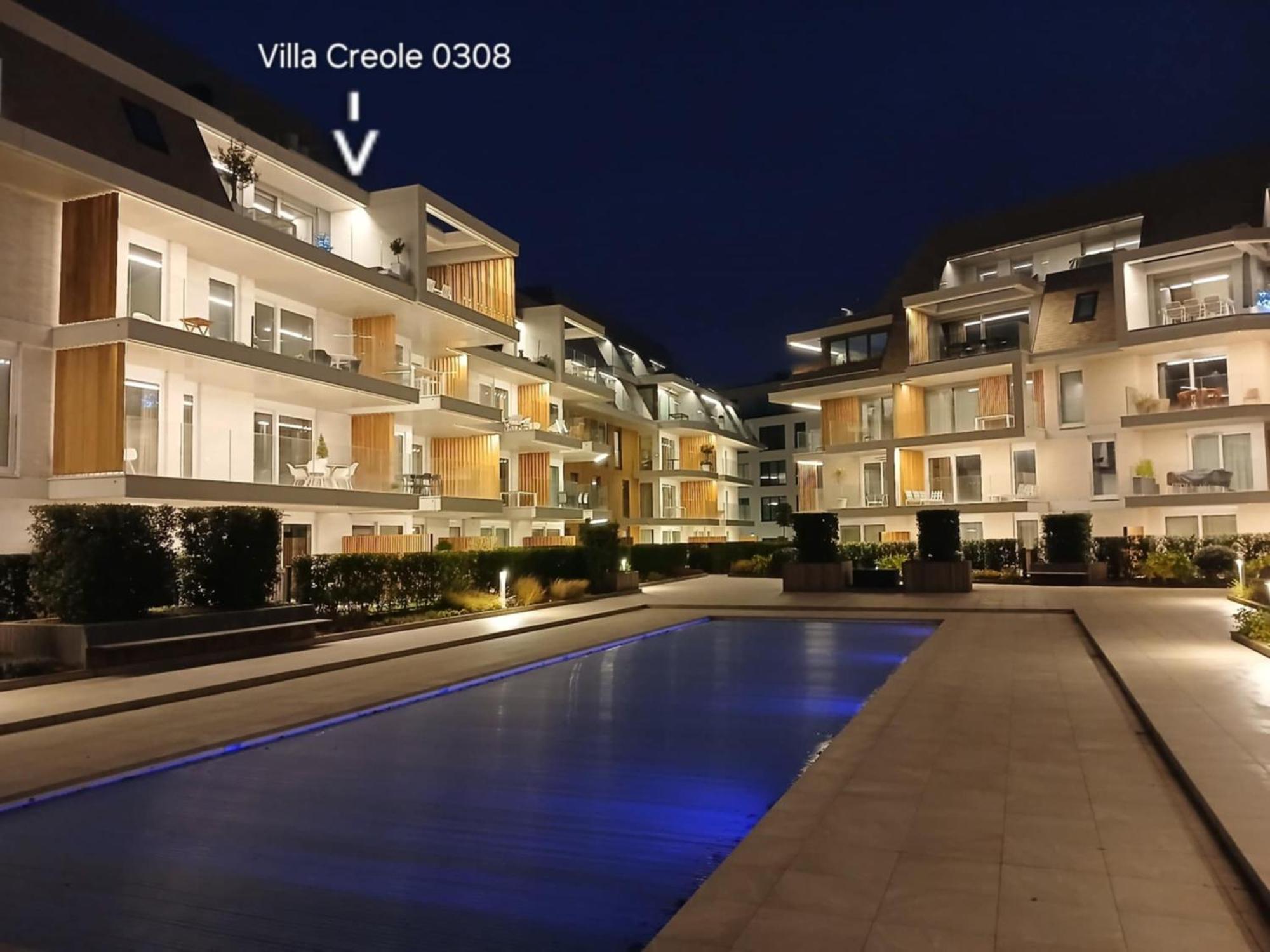 Villa Creole 0308 Luxe Appartement Met Verwarmd Zwembad Nieuwpoort Jachthaven Экстерьер фото